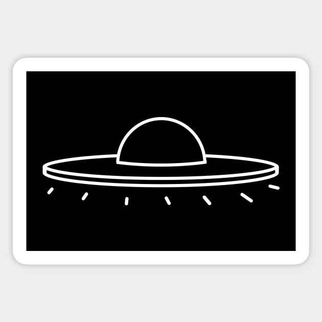 UFO Minimal Design (The Cryptic Collection) Sticker by Minimal DM